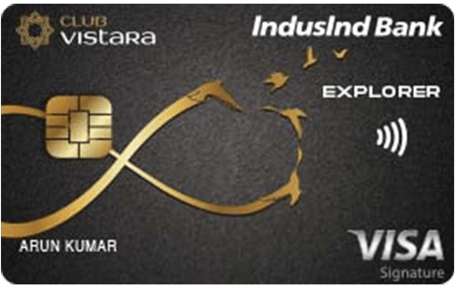 .Club Vistara IndusInd Bank Explorer Credit Card in telugu