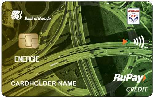 HPCL Bank of Baroda ENERGIE Credit Card in telugu