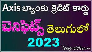 axis bank credit cards benefits in telugu 2023