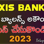 axis bank zero balance account opening online in telugu 2023